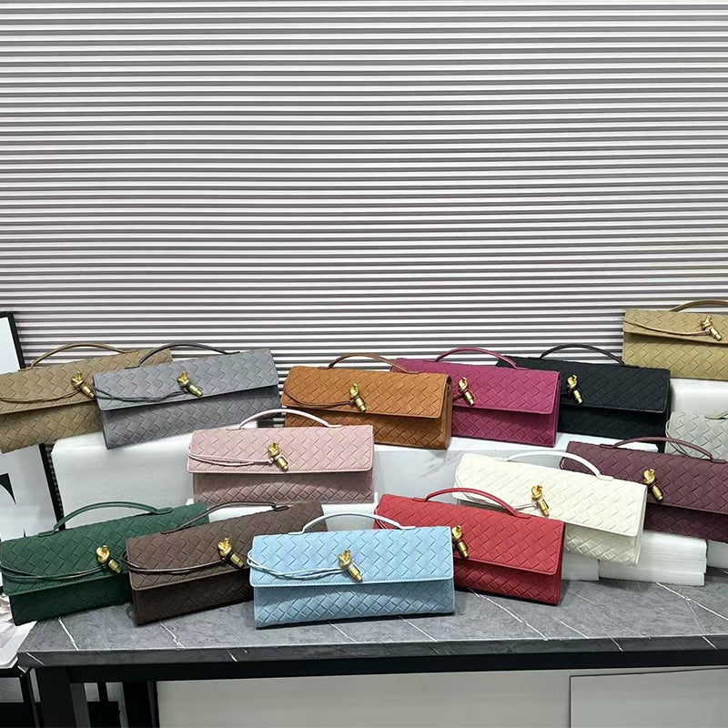 حقيبة يد مسائية مصنوعة يدويًا مزخرفة بغطاء أنيق حقيبة بوجيت رائعة تتناسب مع جميع الأزياء حقيبة كتف نسائية - Image 4