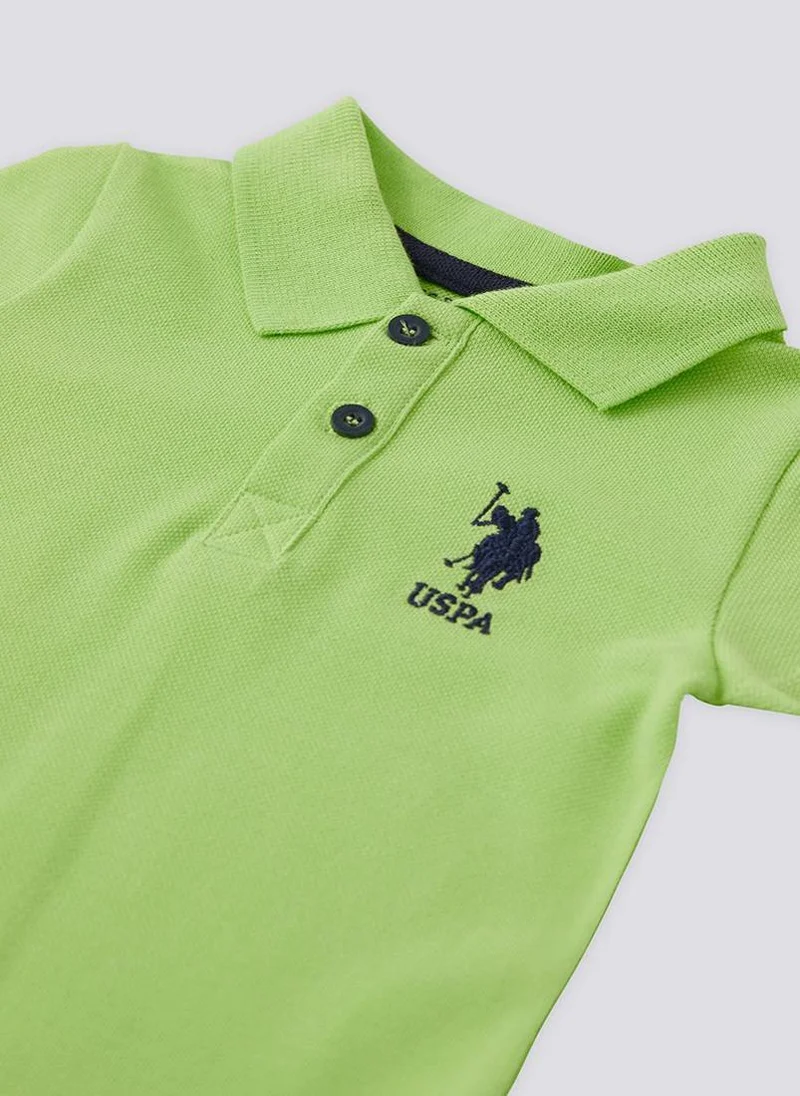 U.S. Polo Assn. U.S. Polo Assn. Collar Green Baby Set