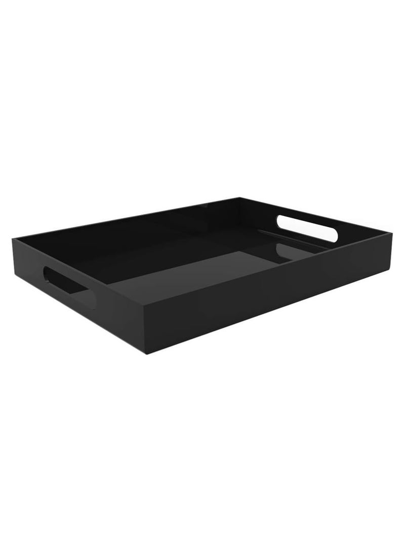 TPGP Acrylic Serving Tray for Vanity, Bathroom, Outdoor, Food and Décor with Handles (Rectangle, Small) - Image 5