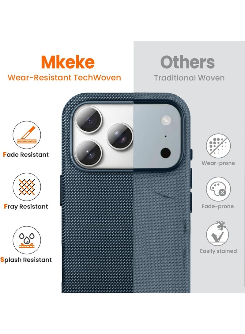 لـ iPhone 17 Pro max حافظة TechWoven مع MagSafe - الأزرق - Image 2