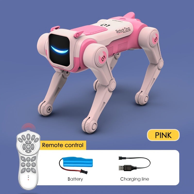 2.4GHz Enchanted Trick Robot Dog - Smart Coding, Acrobatic Moves, Voice Activation, Lights &  Music - Image 1