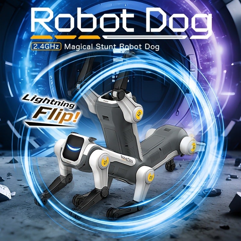 2.4GHz Enchanted Trick Robot Dog - Smart Coding, Acrobatic Moves, Voice Activation, Lights &  Music - Image 4