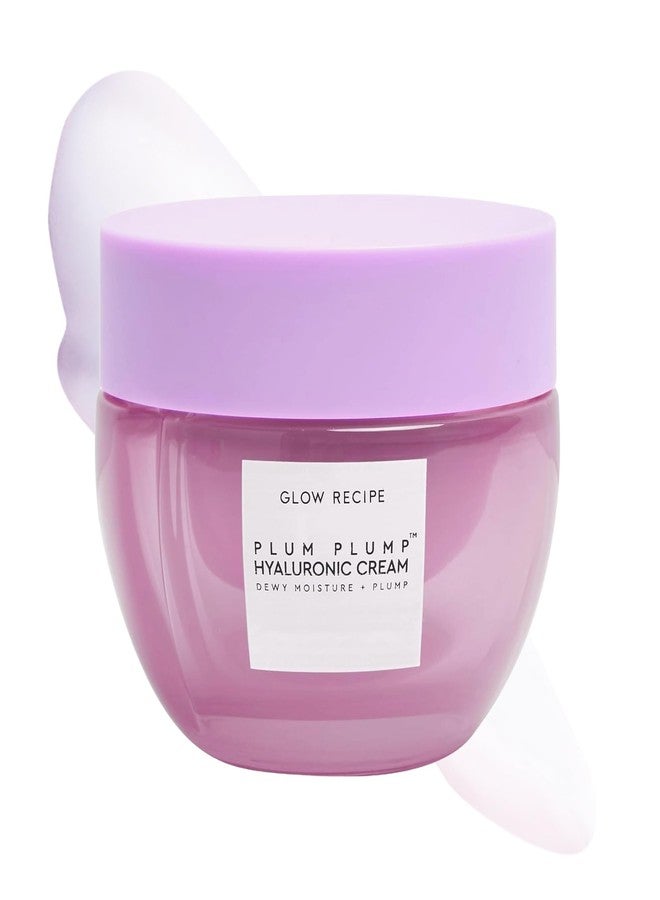 Glow Recipe Plum Plump Hyaluronic Acid Face Cream - Hydrating, Firming & Plumping Facial Moisturizer for Women & Men - Korean Skin Care with Polyglutamic Peptides to Reduce Dry Skin Wrinkles (50ml) - Image 1