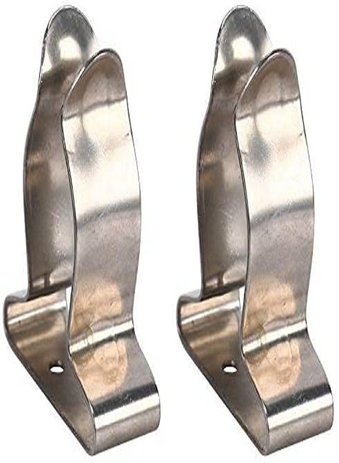 Amarine Made 4 Pack of Stainless Steel Boat Hook Spring Clamp Holder Bracket Clip, Marine Spring Clip (9824S: I.d. 1" to 1-3/4") - Image 2