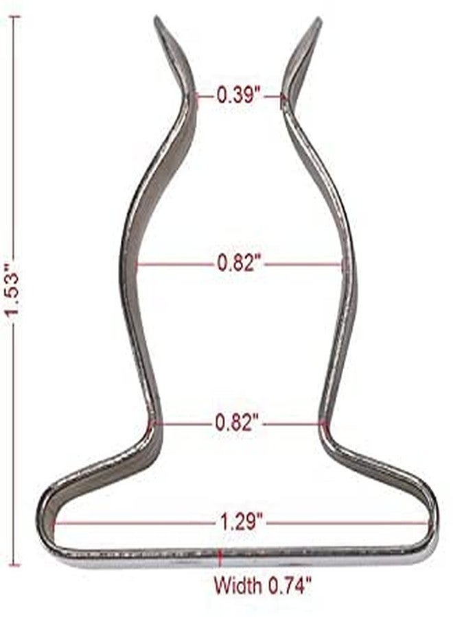 Amarine Made 4 Pack of Stainless Steel Boat Hook Spring Clamp Holder Bracket Clip, Marine Spring Clip (9824S: I.d. 1" to 1-3/4") - Image 3