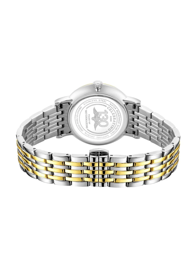 Rotary  Men's Heritage Analogue Watch, 37 mm, Silver Dial, Two-Tone Steel Bracelet for Men | Best Price UAE