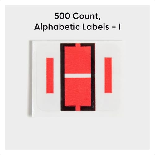 Smead BCCR Bar-Style Color-Coded Alphabetic Label, I, Label Roll, Pink, 500 Labels per Roll, (67079) - Image 2