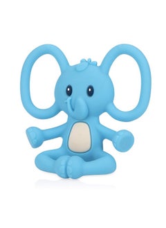 Nuby Nuby Yogis All Silicone Soothing Teether, Elephant  - Image 1