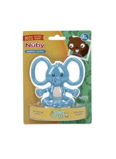 Nuby Nuby Yogis All Silicone Soothing Teether, Elephant  - Image 3