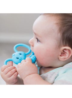 Nuby Nuby Yogis All Silicone Soothing Teether, Elephant  - Image 4