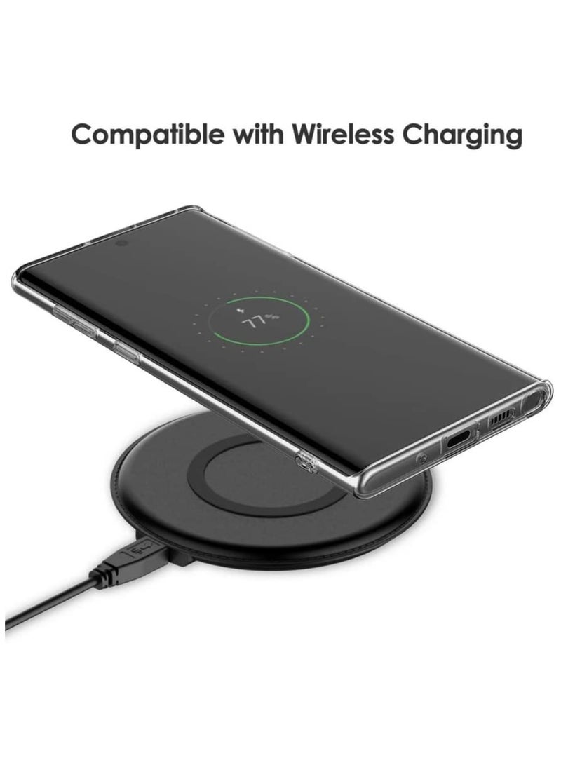 Bills Samsung Galaxy NOTE 10 Case - Crystal Clear Soft TPU Slim Anti-Shock Transparent Back Cover with Ultimate Protection - Image 5