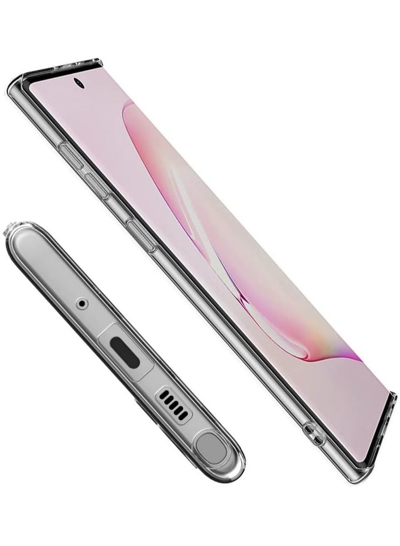 Bills Samsung Galaxy NOTE 10 Case - Crystal Clear Soft TPU Slim Anti-Shock Transparent Back Cover with Ultimate Protection - Image 4
