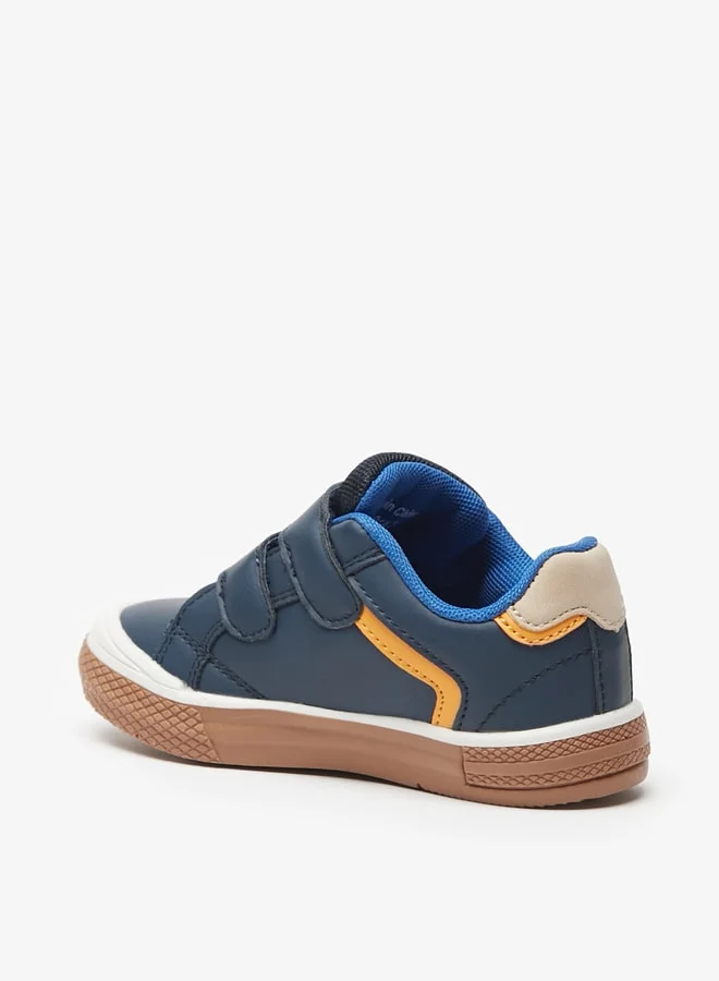 LBL by Shoexpress Boys Textured Sneakers with Hook and Loop Closure