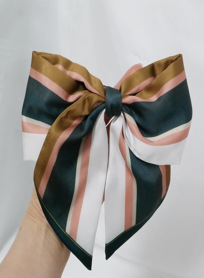GETACOTA 4pcs Satin Hair Bows for Women Girls Hair Ribbon Bow Big Bowknot Battette Clips Thick Hair Strong Holding Hair Accessories Hairpin - Image 5