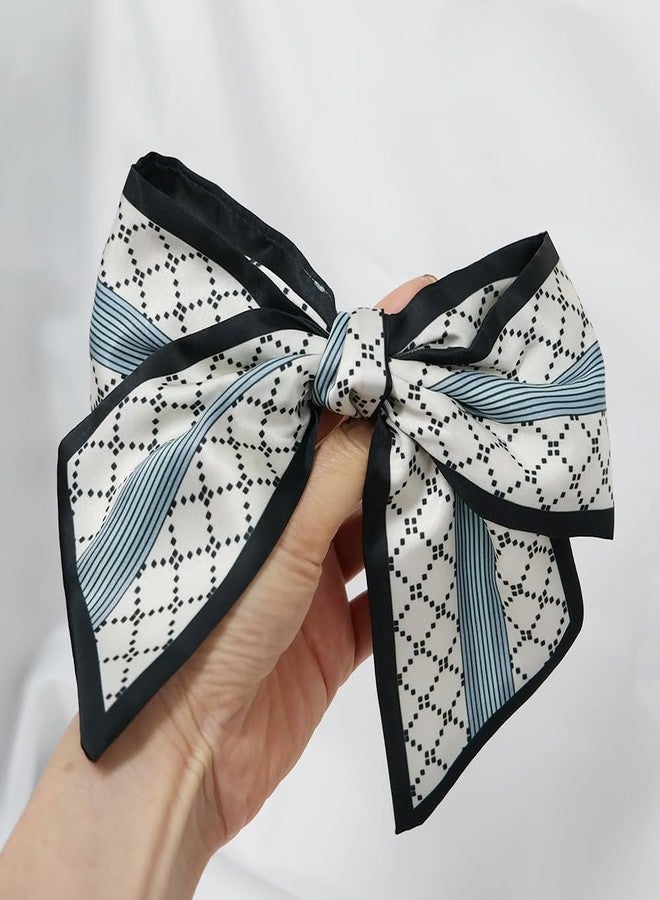 GETACOTA 4pcs Satin Hair Bows for Women Girls Hair Ribbon Bow Big Bowknot Battette Clips Thick Hair Strong Holding Hair Accessories Hairpin - Image 3