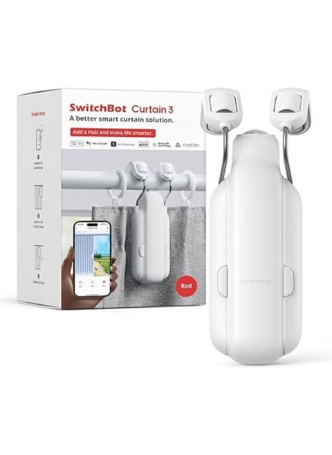 SwitchBot Curtain Rod 3 Smart Automatic Curtain Opener