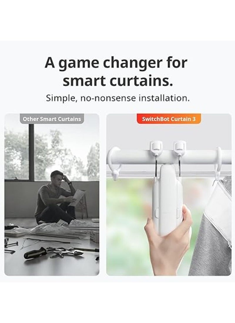 SwitchBot Curtain Rod 3 Smart Automatic Curtain Opener