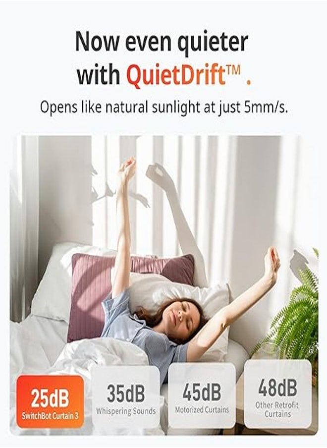 SwitchBot Curtain Rod 3 Smart Automatic Curtain Opener