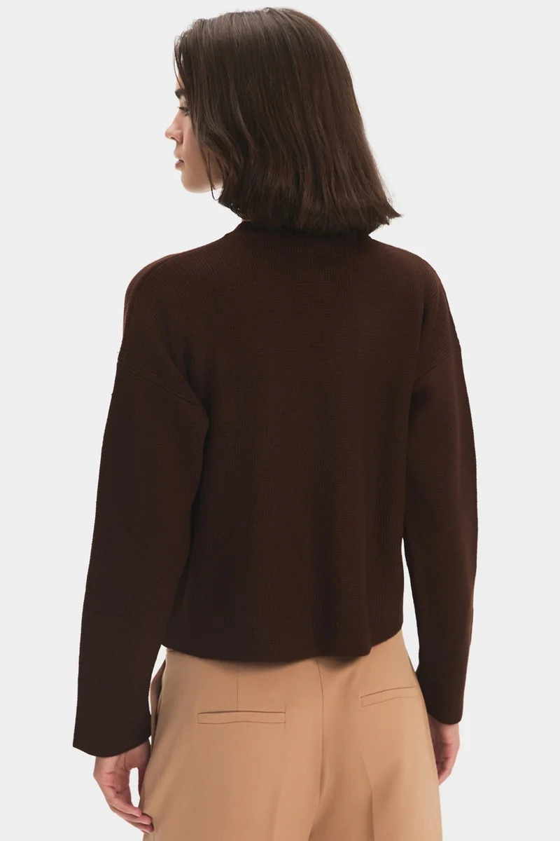 جون Women's Pocket Gold Button Detailed Knitwear Cardigan