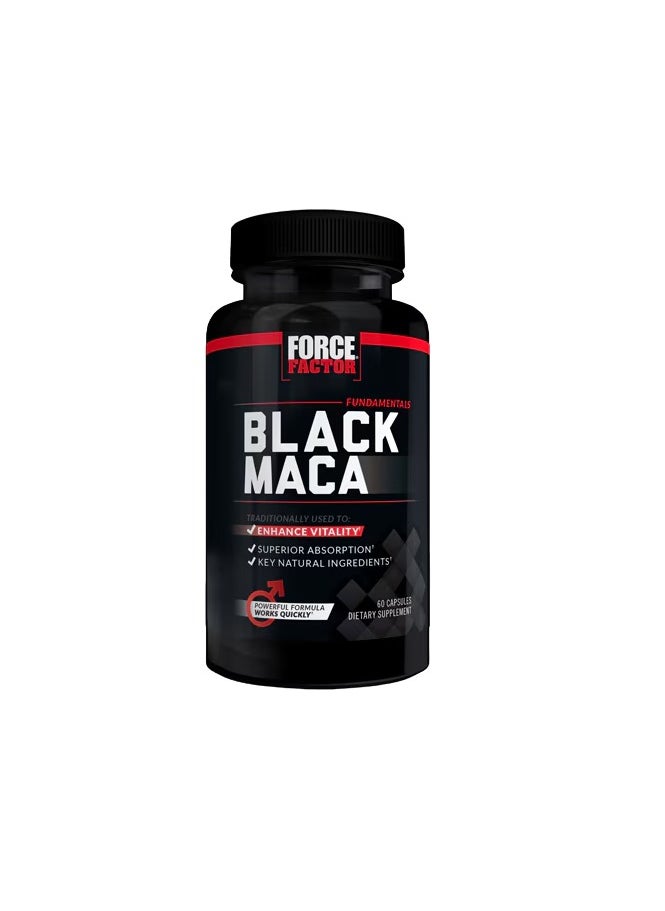 Force Factor Black Maca Powerful Formula 60 Capsules 