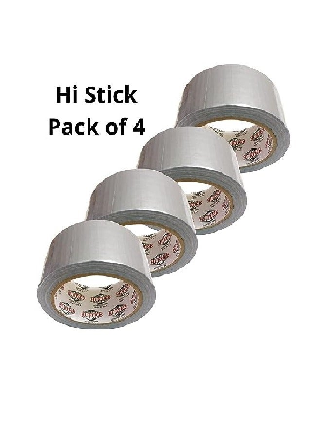 HI STICK Duct Tape Hi Stick Silver Matt 2 Inch X 15 Yards (Pack Of 4) - Image 2