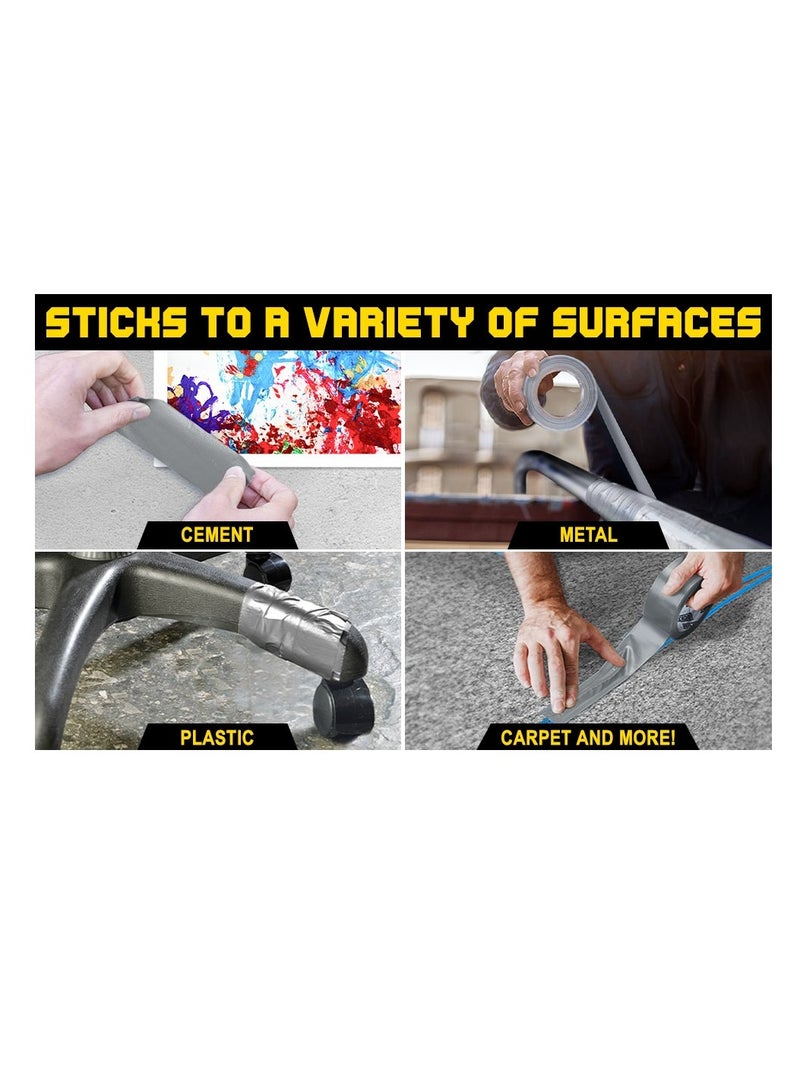 HI STICK Duct Tape Hi Stick Silver Matt 2 Inch X 15 Yards (Pack Of 4) - Image 4