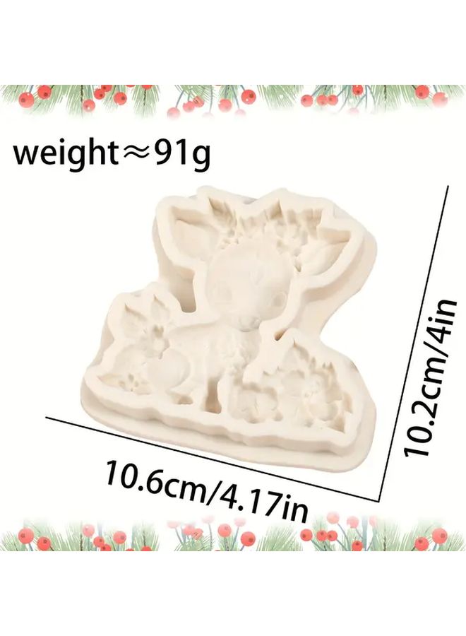 Deer Cake Decorating Fondant Mold Y91 Animal Candy Silicone Mold For Baking Crafts - Image 3