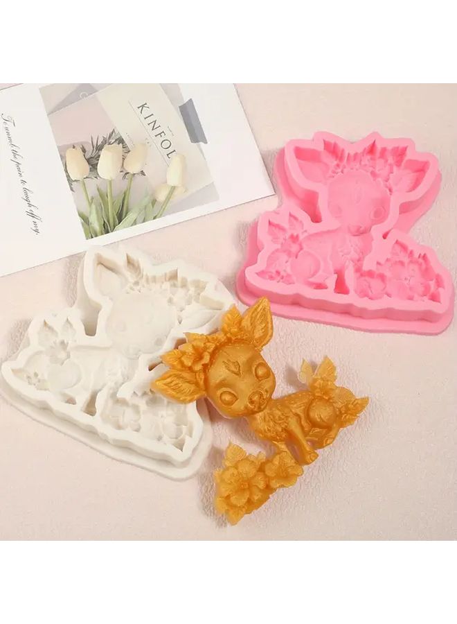 Deer Cake Decorating Fondant Mold Y91 Animal Candy Silicone Mold For Baking Crafts - Image 5