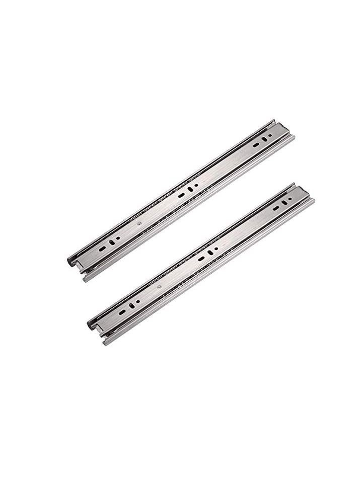 Push To Open Cabinet Drawer Slide Rail Ball Bearing System Side Mount Full Extension 18 inch 45cm  - Image 1