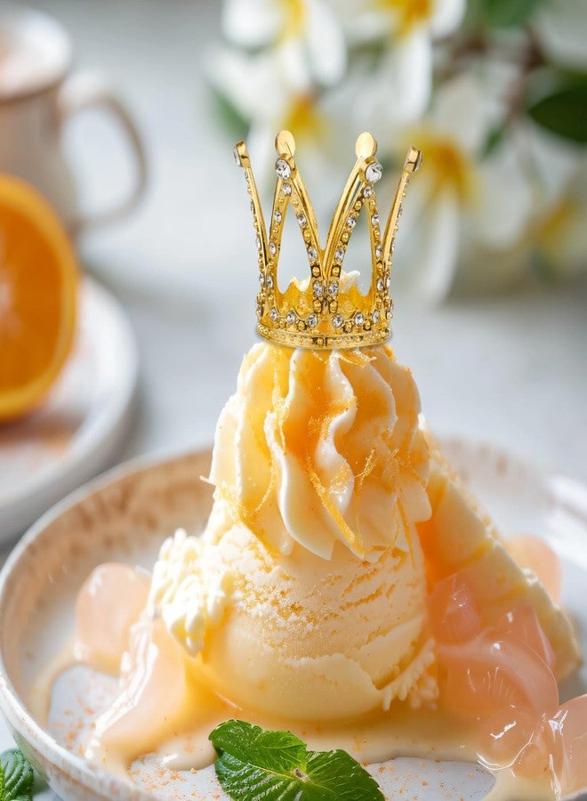 PEUTIER 3pcs Crown Cake Topper, Rhinestone Cake Toppers Cute Wedding Crowns Decorations Royal Cupcake Toppers Mini Crowns Cake Decor Silver Pink Gold Crown Decorations for Bouquets Party Wedding Birthday - Image 5
