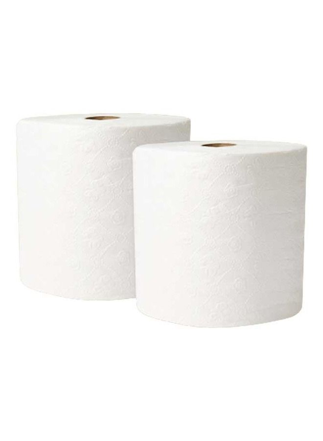 كليني جيني مناديل ورقية فاخرة ماكسي رول منقوشة طبقتين 1 كجم عبوة من 6 قطع - Image 2