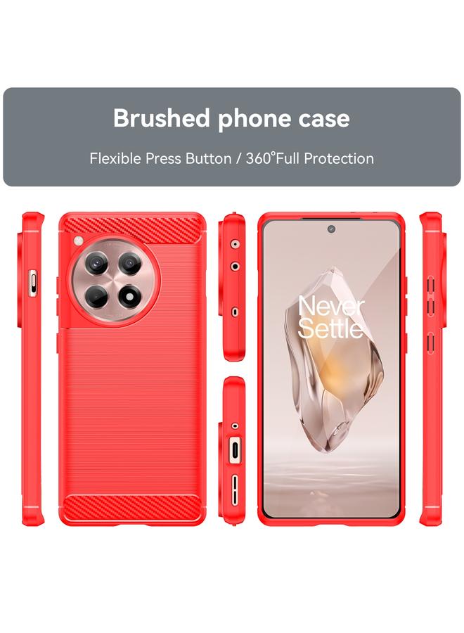 S-TOP Case For OnePlus Ace 3 5G Brushed Texture Carbon Fiber TPU Phone Case - Image 2