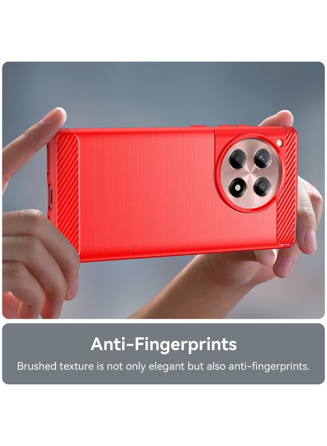 S-TOP Case For OnePlus Ace 3 5G Brushed Texture Carbon Fiber TPU Phone Case - Image 5