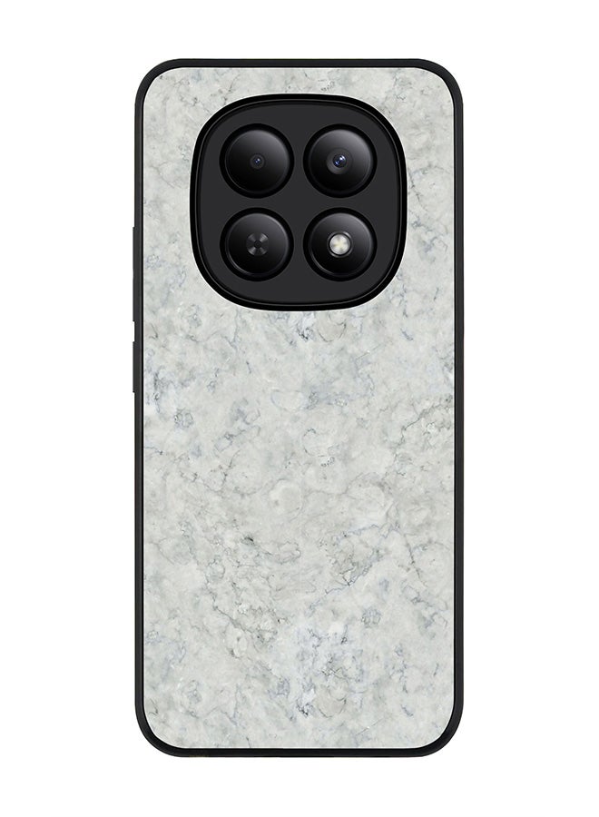 For Xiaomi Redmi Note 15 4G Case,Slim fit Camera Protection, Shockproof Thin Phone cover  - Marble Texture White