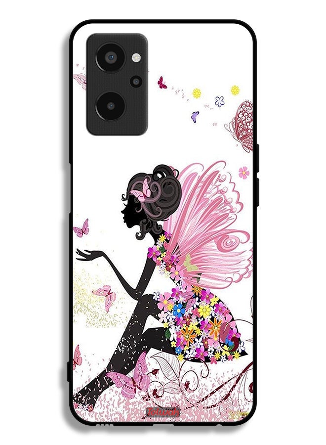 Tolwak Realme 9i 4G Protective Case Cover Butterfly Girl Artwork - Image 2