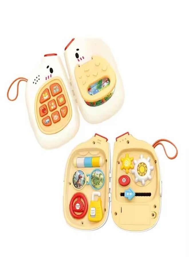BLiSS HUES Busy Cube for Kids Montessori Toy Sensory Busy Board Travel Toy for Toddlers (Phone Busy Cube) - Image 1
