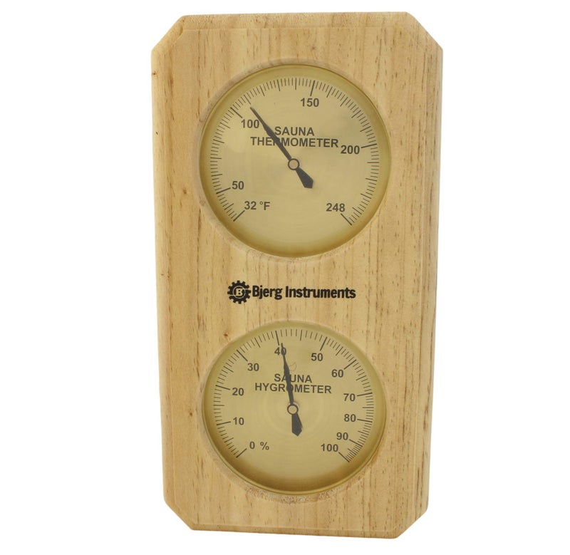 Bjerg Instruments Sauna Thermometer and Hygrometer 2 in 1 Indoor Humidity Temperature Measurement Sauna Room - Image 1