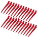 Bantoye 24 Packs Duck Bill Clips Bantoye 335 Inches Rustproof Metal Alligator Curl Clips with Holes for Hair Styling Hair Coloring Matte Red - Image 2
