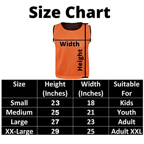 Athllete Mens Basketball 786rev-1 - Reversible Basketball Jersey Set of 6, Youth Practice Jerseys - Image 5