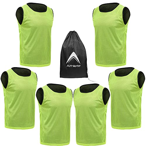 Athllete Mens Basketball 786rev-1 - Reversible Basketball Jersey Set of 6, Youth Practice Jerseys - Image 1