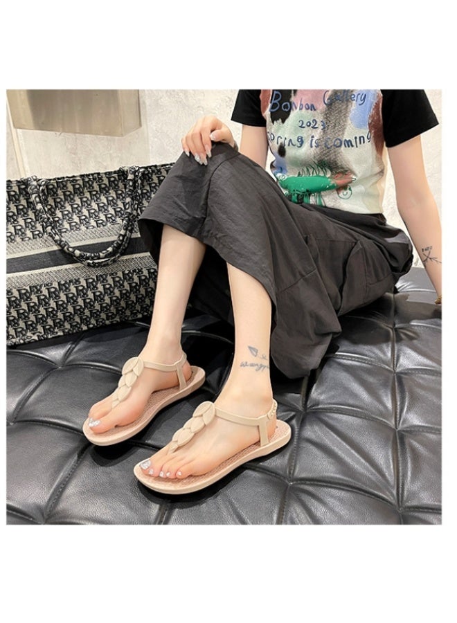 NIBEMINENT Summer The  Ladies Flip-Flops for Leisure Holiday Beach Toe-Clip  Slippers for Women Designer Shoes Slippers  - Image 4