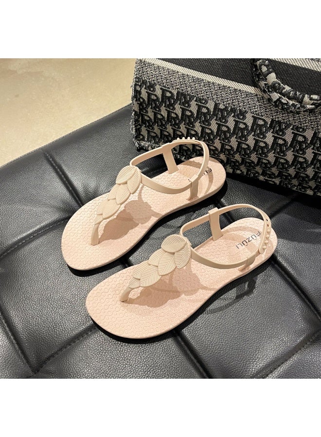 NIBEMINENT Summer The  Ladies Flip-Flops for Leisure Holiday Beach Toe-Clip  Slippers for Women Designer Shoes Slippers  - Image 1