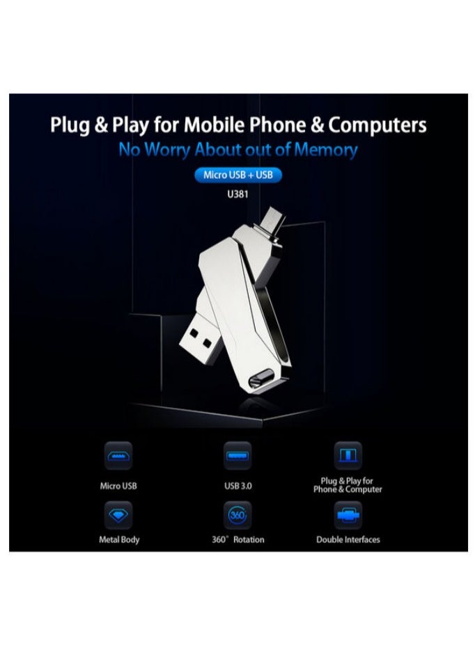 Generic U381 Micro USB Double Interface Flash Drive 32 GB  - Image 2