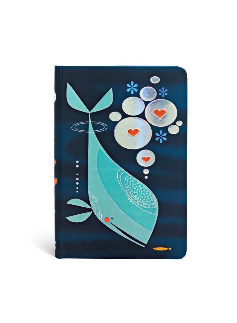 Paperblanks Whale And Friend Tracy Walker’s Animal Friends Mini Lined Elastic Band 176pages 85gsm Notebook - Image 1