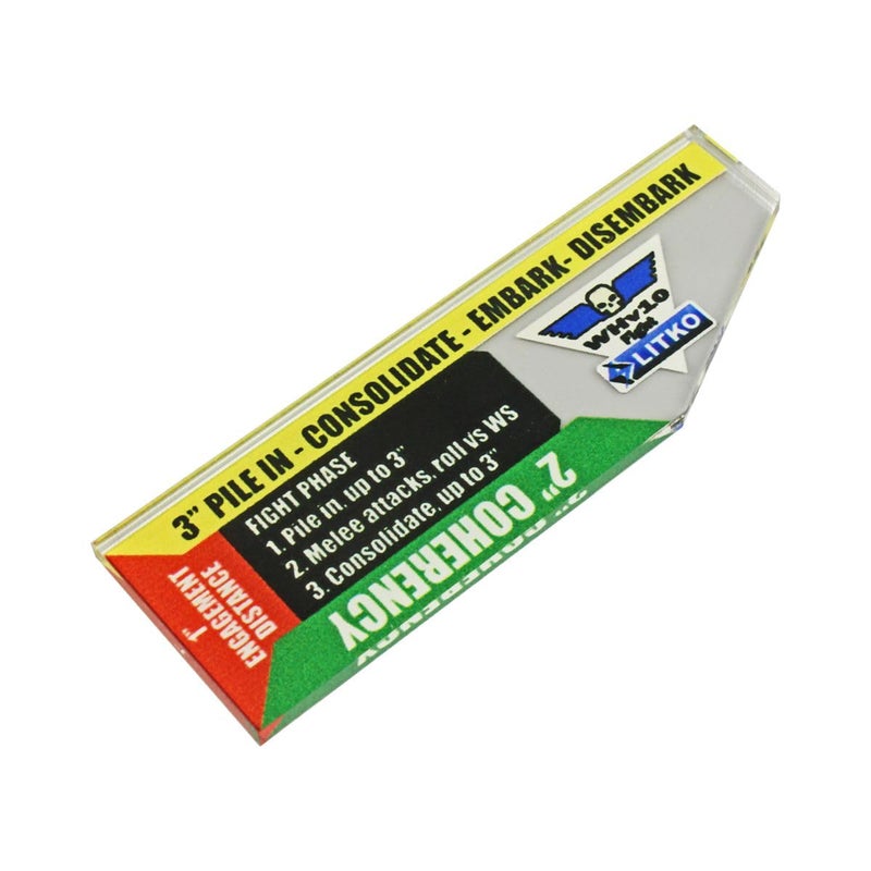 LITKO Gauge Set Compatible with Warhammer 40K 10th Edition Movement Shooting Fight Close Combat WH40K Templates 3inch Fight Gauge - Image 3