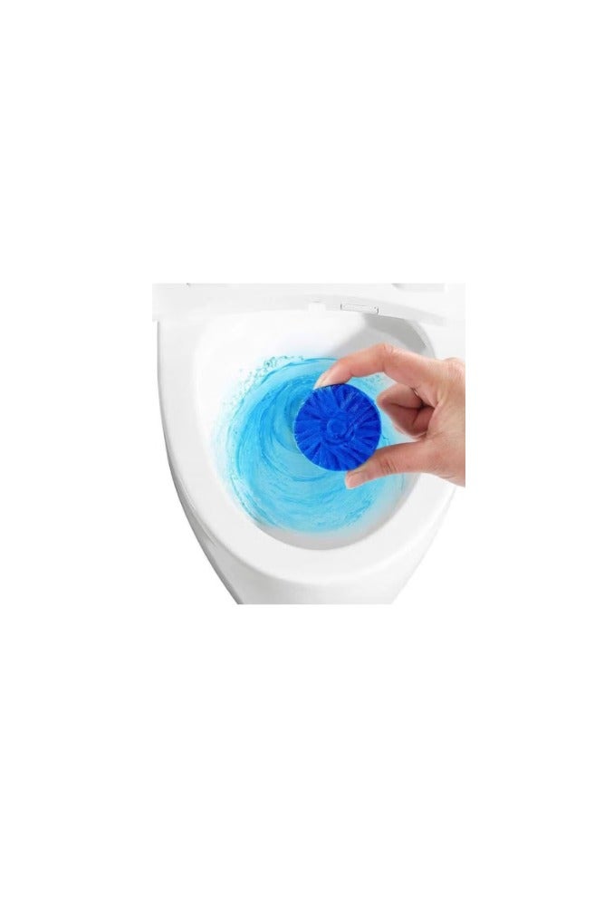 Blue Toilet Cleaning Tablets - Cleans, Freshens and Deodorizes - Prevents Germ Buildup and Leaves a Fresh Scent - 4 Tablets - Image 3