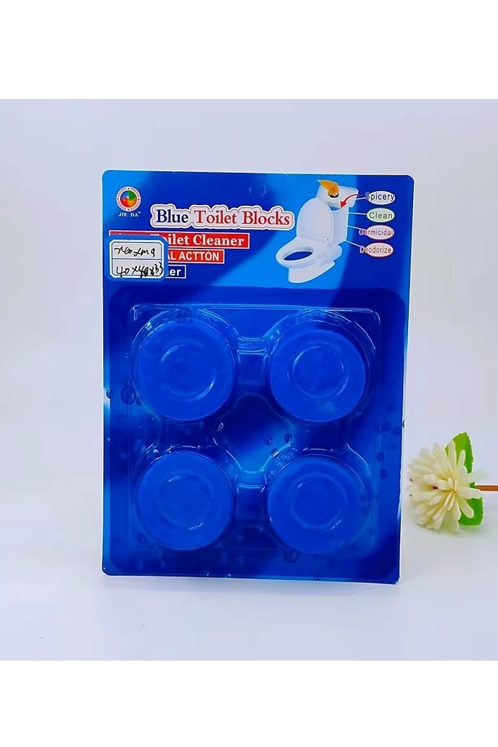 Blue Toilet Cleaning Tablets - Cleans, Freshens and Deodorizes - Prevents Germ Buildup and Leaves a Fresh Scent - 4 Tablets - Image 4