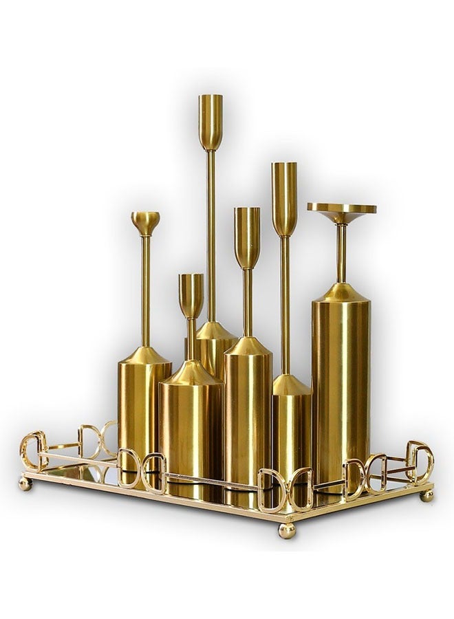 Bukela Luxurious Iron Mirrored Tray for Storage and Decoration – 35x25x6cm for Bedroom & Living Room - Image 4