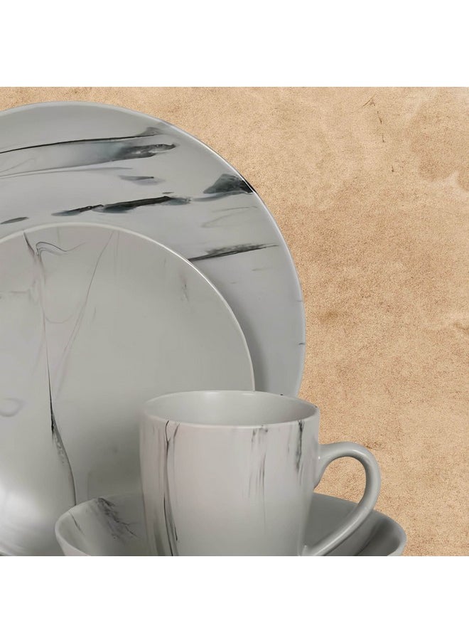 Home Box Eleganza 16-Piece Marble Dinner Set 27.3 x 3.5 x 27.3 cm  - Image 3