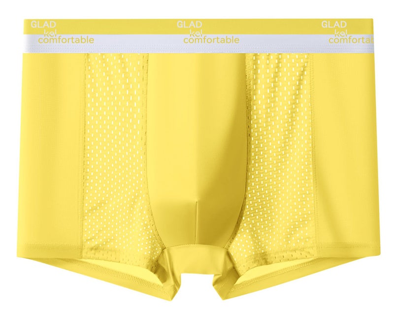 New Mens Boxer Briefs Cool Ice Silk Breathable Antimicrobial light green  - Image 2